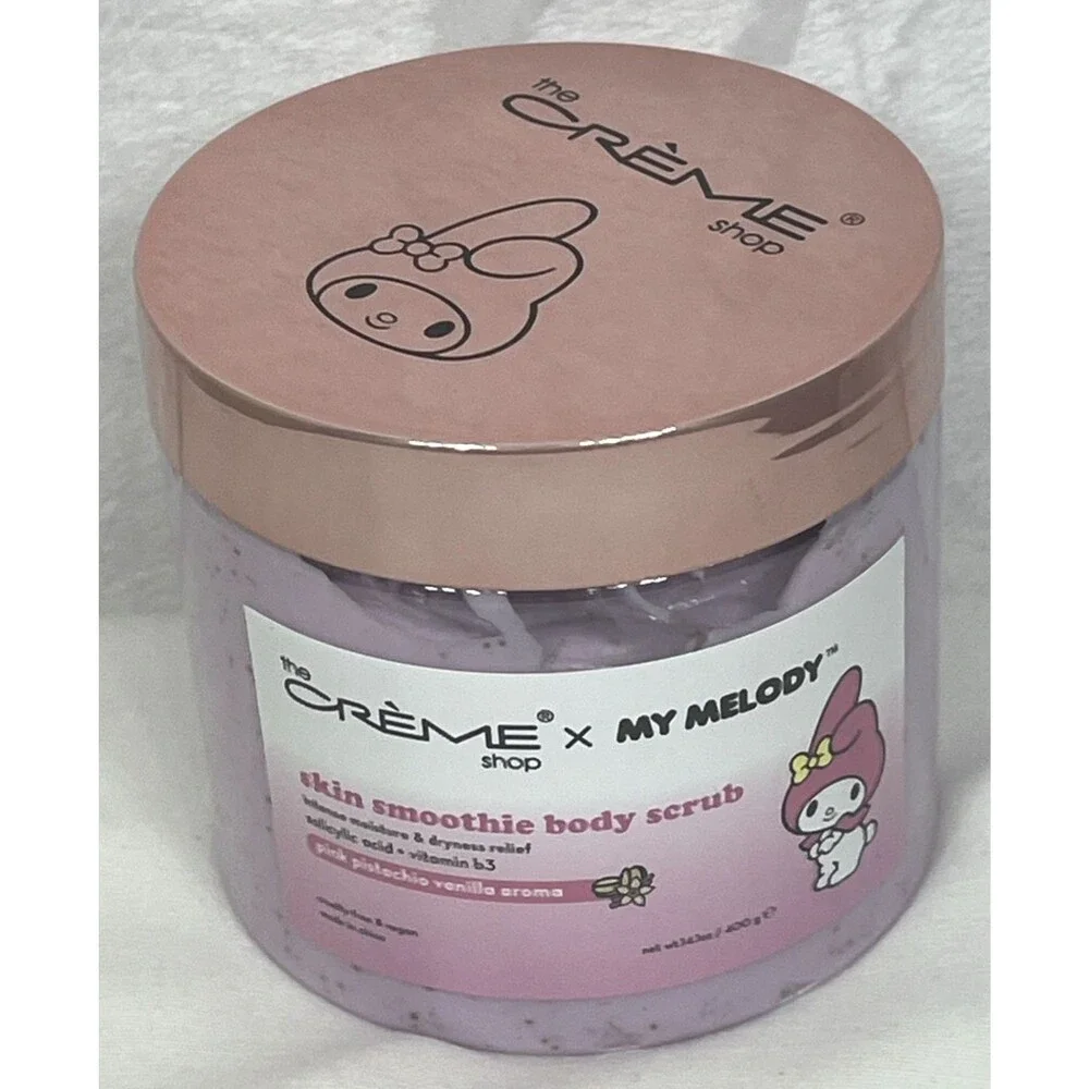 The Creme Shop x My Melody Skin Smoothie Body Scrub Pistachio Vanilla 1.4oz NEW